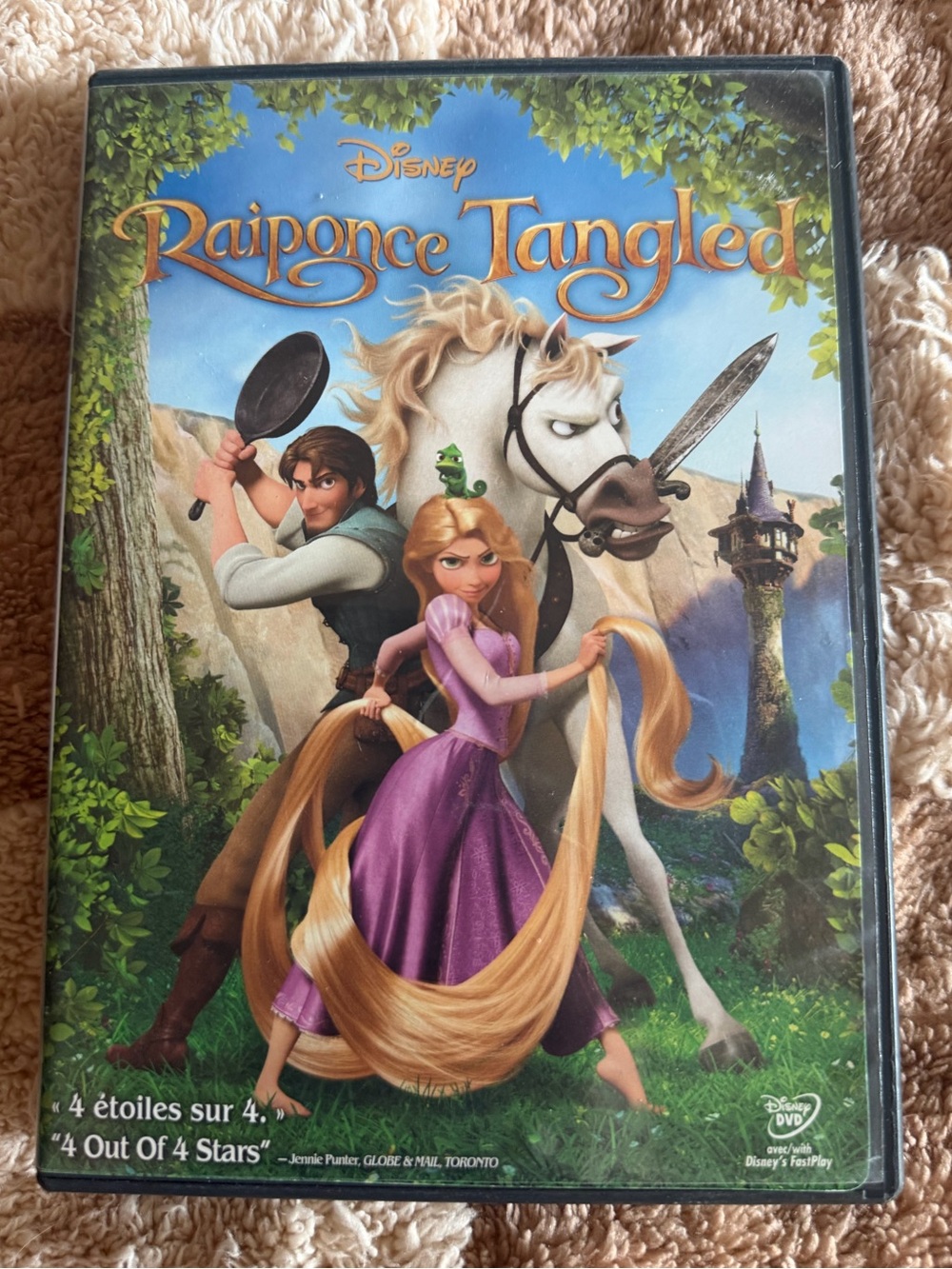 Disney Rapunzel Tangled DVD Single Disk English and French